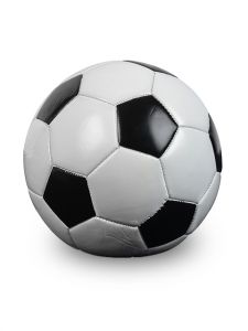 Fotbollsurna i glasfiber svart vit