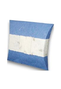 Liten biologisk havsurna för askpridning på vatten - blå