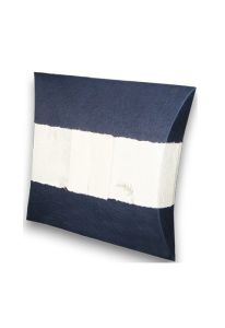 Liten biologisk havsurna för askpridning på vatten - mörkblå