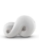 Moderne handgjord keramisk Infinity miniurna, vit