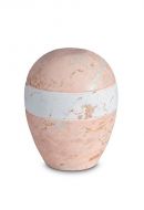 Miniurna i porslin 'Planet' - Rosa marmormotiv