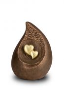 Keramik Duo-urna Gömd Kärlek (värmeljus)