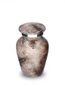 Modern liten urna 'Elegance' i rosa naturstenslook