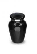 Modern miniurna 'Elegance' svart med pärlemor-utseende