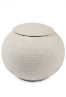 Beige urna i porslin 'Sfera'